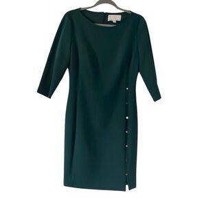 Boss Black Sheath Dress Long Sleeve Bateau